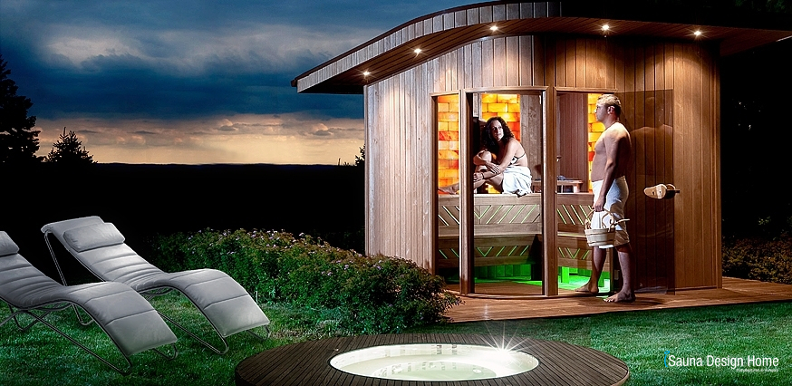Gartensauna mit Infrarot Deluxe, erstklassige Sauna Zell am See