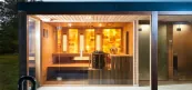 kombiniertes Gartensauna auf höchstem Nivea kombiniertes Gartensauna auf höchstem Nivea