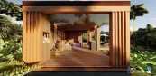 Saunahaus, 3D Visualisierung 