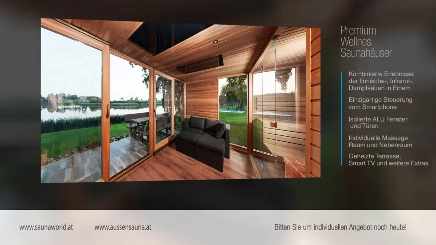 iSauna garden - Gartensauna, Wellness Saunahaus Bau auf höchstem Niveau
