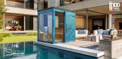 Aussensauna mit Dusche, Design Aussensauna Wien Aussensauna mit Dusche, Design Aussensauna Wien