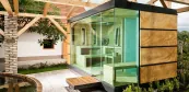 Wellness Saunahaus im modernen Stil Wellness Saunahaus im modernen Stil