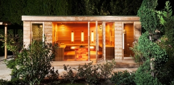 intelligentes Aussensauna Wellness neben Plattensee 