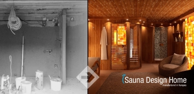 Wellness Raum Bau mit Sauna