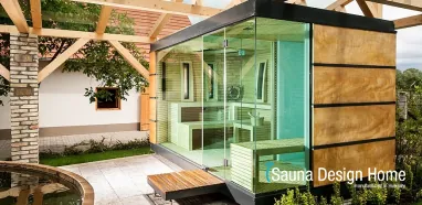 Wellness Saunahaus im modernen Stil Wellness Saunahaus im modernen Stil