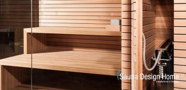 Finnische Aussensauna mit verstecktem Ofen, Minimal Sauna Wien
