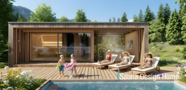 Sauna mit Ruhebereich Sauna mit Ruhebereich