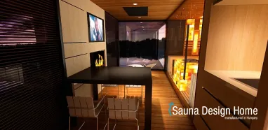 Luxus Saunahaus mit beheizter Terrasse