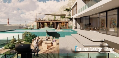 Saunahaus - 3D Visualisierung