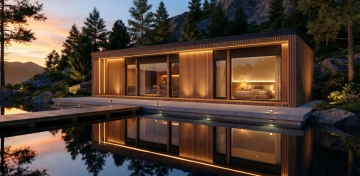 Panoramischer Wellness Rückzugsort