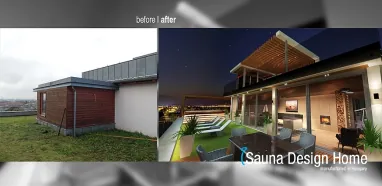 Wellness Dachterrasse Bau