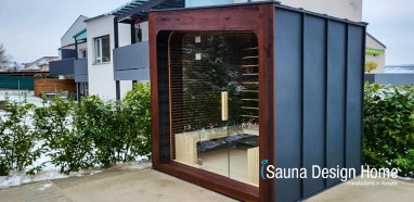 Moderne Gartensauna Herstellung