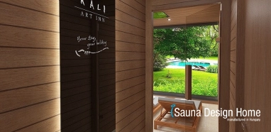 Saunahaus mit Dusche