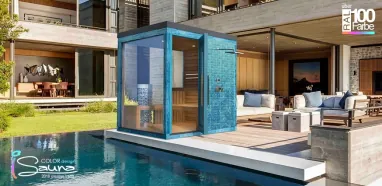Aussensauna mit Dusche, Design Aussensauna Wien Aussensauna mit Dusche, Design Aussensauna Wien