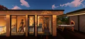 Sauna auf der Terrasse