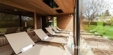 Modern Saunahaus im Hotel
