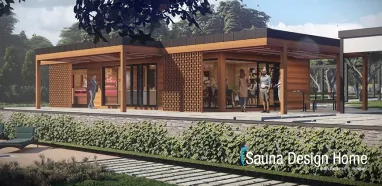 Individuelles Wellness-Saunahaus