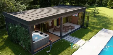 Individuelles Wellness Saunahaus