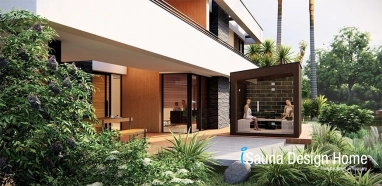Individuelle Gartensauna
