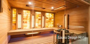 Gartensauna für die ganze Familie mit Salztherapie Gartensauna für die ganze Familie mit Salztherapie