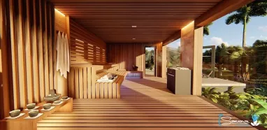 Hot Yoga Studio, iSauna Saunahaus