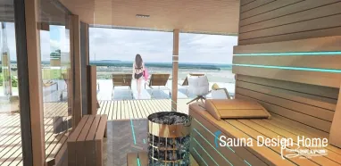 Finnische Panorama Sauna Finnische Panorama Sauna