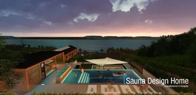 Saunahaus mit Whirlpool und Pool Saunahaus mit Whirlpool und Pool