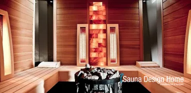 Aussensauna mit Himalaya Salztherapie