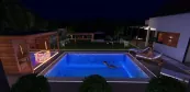 Garten mit Schwimmbecke und Sauna Garten mit Schwimmbecke und Sauna