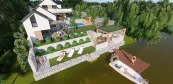 Haus am Donau Ufer, Gartenplan Haus am Donau Ufer, Gartenplan