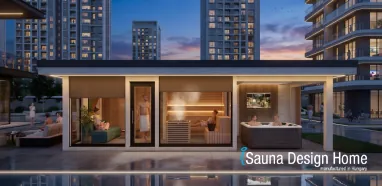 kombinierte Gartensauna