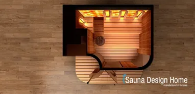Saunahaus im Garten Grundriss