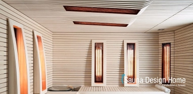 Saunabau im Minimalstil, Gartensauna