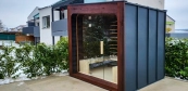 Moderne Gartensauna Herstellung