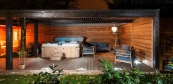 Aussensauna mit Whirlpool