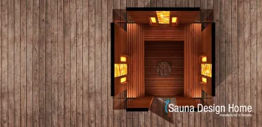 Kombinierte Aussensauna mit Vordach