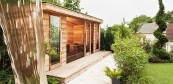 Aussensauna mit Gründach Balaton