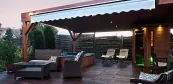 Saunahaus und Wellness-Bereich auf der Terrasse, Wiener Neustadt Saunahaus und Wellness-Bereich auf der Terrasse, Wiener Neustadt