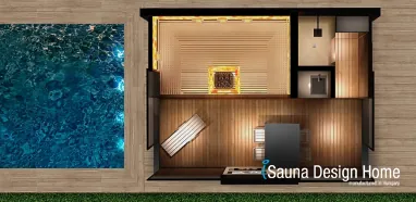 Wellnes Premium Saunahaus Grundriss, Saunahaus Wien