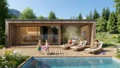 Sauna mit Ruhebereich Sauna mit Ruhebereich