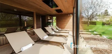 Modern Saunahaus im Hotel