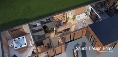 Kombinierte Sauna