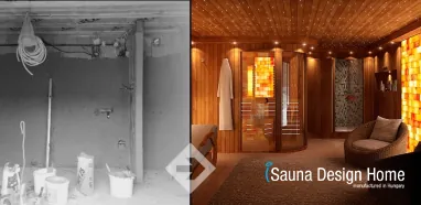 Wellness Raum Bau mit Sauna