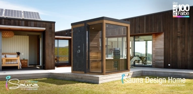 Aussensauna mit Himalaya Kristallsalz