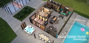 Premium Wellness Saunahaus, Wellness Wohnhaus