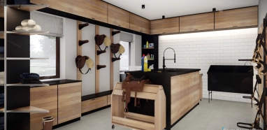 moderne Reitanlage